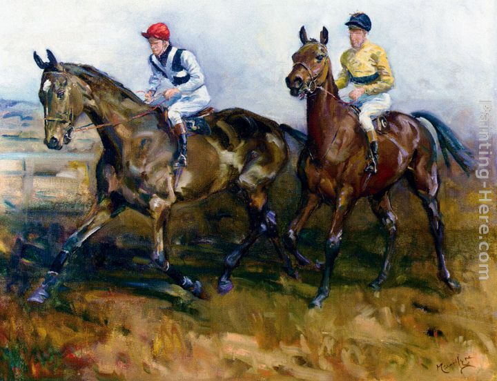 Millhouse And Arkle painting - Michael Lyne Millhouse And Arkle art painting